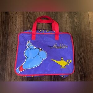 Rare Vintage 90s Disney Aladdin Genie Purple Lamp Tote Bag